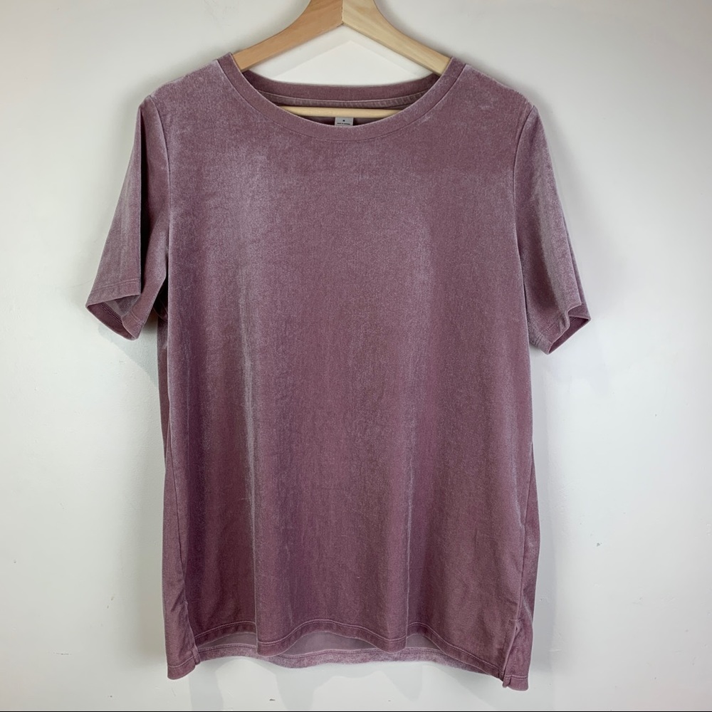 Old Navy Pink Velvet Shirt Tee